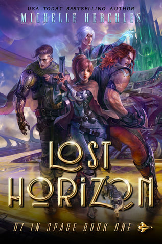 Lost Horizon Michelle Hercules, Wizard of Oz retelling, Oz in Space, Reverse Harem, sci-fi books, book recommendation  